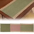 thumbnail image 6 of Natural Jute Boho Chic Fringe Edge Table Placemats, Rectangular Rustic Farmhouse Burlap Tassel Dining Table Mats, Heat Resistant Washable Placemats for Kitchen Dining Table, 1Pc(Pink,17.7x11.8"), 6 of 7