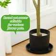thumbnail image 4 of 6 Pack Plastic Plant Saucer Heavy Duty Planter Saucers Large Plant Pot Plastic Water Trays for Indoors and Outdoors Flower Drip (8 Inch,Black), 4 of 12