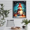 thumbnail image 4 of Pintura De Diamante 5D DIY Taladro Redondo Completo Kit De Muñeco De Nieve Iluminado Decoración 30x40cm, 4 of 9