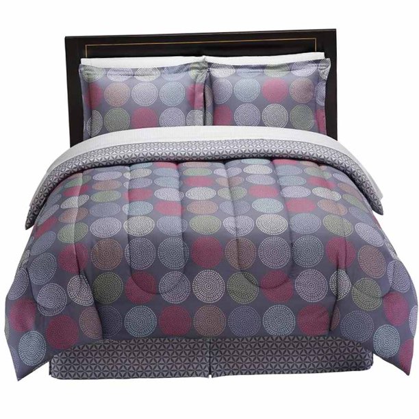 The Big One Bryn Kaleidoscope Dots Full 8 Piece Bed in Bag Set