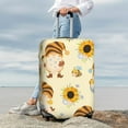 thumbnail image 3 of Lsque Watercolor Bee Honey Honeycomb Bee Printed Luggage Cover, Travel Luggage Protector,Scratch and Dirt Resistant, Fits 18-32 Inch Luggage - Medium, 3 of 9