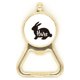 thumbnail image 1 of Hare blanco y negro animal Botellas de cerveza, abrelatas de acero inoxidable., 1 of 3