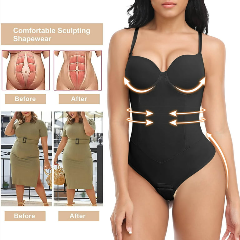 Thong Shapewear for Women Tummy Control Slim Body Shaper Fajas