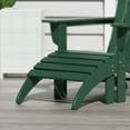 thumbnail image 2 of Costaelm Paradise Outdoor Folding Adirondack Ottoman, Dark Green, 2 of 9
