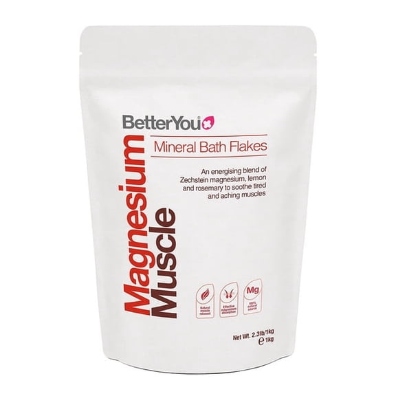 Better You Magnesium Muscle Mineral Bath Flakes, 2.3 Lb