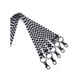 thumbnail image 3 of Minimalist Black And White Checkered Lanyard, 3 of 4