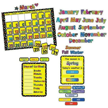 - Creative Teaching Press Poppin Patterns Calendar Chart Set, 24