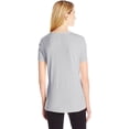 thumbnail image 3 of Hanes T-Shirt Col en V pour Femmes X-Temp, TG, Acier Clair, 3 of 4