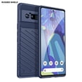 thumbnail image 1 of Case for Google Pixel 6, Dual Layer Protective Heavy Duty Cell Phone Cover Shockproof Rugged with Non Slip Textured Back  Military Protection Bumper Case for Google Pixel 6 6.4 inch 2021,Darkblue, 1 of 8
