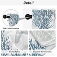 thumbnail image 5 of Starfish Coastal Kitchen Curtains, Nautical Ocean Summer Beach Coral Light Filtering Window Curtain Panels, 2Pcs Rod Pocket Window Treatments Set for Study Room Bathroom Bedroom 52x54 Inches, 5 of 9