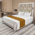 thumbnail image 1 of Gorilla Bed Runner, Repeating Pattern of Jumping Monkey Silhouettes, Decorative Accent Bedding Scarf for Hotels Homes and Guestrooms, King, Orange Grey, by Ambesonne, 1 of 2