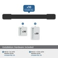 thumbnail image 3 of Amerock Triomphe 5-1/16 inch (128mm) Center-to-Center Matte Black Cabinet Pull - 10 Pack, 3 of 5
