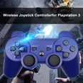 thumbnail image 2 of Control De Juego Para PS3 Bluetooth-compatible Gamepad Dual Vibration Controller para PS 3 Azul Ehuebsd Para estrenar, 2 of 7