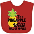 thumbnail image 3 of Inktastic Be a Pineapple in a World Full of Apples Boys or Girls Baby Bib, 3 of 4