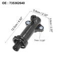 thumbnail image 3 of Black Engine Thermostat Plastic Metal 11717787870 for BMW X3 2003-2010 for BMW X6 2007-2010 for BMW 1-Series 03-07, 3 of 7
