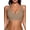 Gray, variant on SHARICCA Wireless Bra for Women Smoothing Scalloped Push Up Bras With Convertible Strap