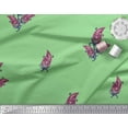 thumbnail image 3 of Soimoi Moss Georgette Fabric Artistic Leaves Fabric Prints by Yard 42 Inch Wide, 3 of 3