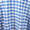 thumbnail image 3 of Efavormart 120" Round BLUE/WHITE Checkered Wholesale Gingham Polyester Linen Picnic Restaurant Dinner Tablecloth, 3 of 10
