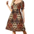 thumbnail image 3 of Bakhtiari Tribal Ethnic Antique Persian Carpet Print Dress summer dress daily prom dresses 2024 women party dresses, 3 of 7