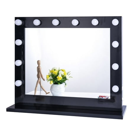 Chende Black Hollywood Lighted Makeup Vanity Mirror Light Chende Black Hollywood Lighted Makeup Vanity Mirror Light Dressing Table Set Mirrors With