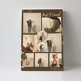 thumbnail image 2 of Custom Canvas Prints Brown And Khaki Abstract Floral Best Friend Portrait Personalized Photo Image Collage DIY Framed Kit Wall Art Picture Room Decor 16x20 inch, 2 of 7