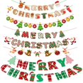 thumbnail image 2 of Banner de Feliz Navidad 2024 Decoraciones navideñas para el hogar Guirnalda Adorno de Papá Noel Bandera colgante Regalo de Navidad Decoración de Año Nuevo, 2 of 5