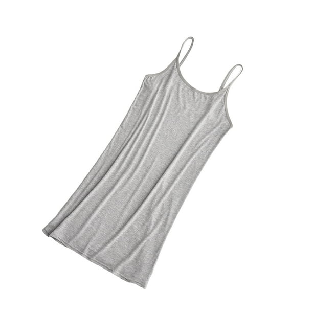 Minnieouse Chaleco de Modal para mujer, cuello en U, piel agradable al desnudo, vestido deslizante, camisones con tirantes, ropa interior de talla grande Prendas para la parte del cuerpo Gary L Minnieouse AP011308-08B