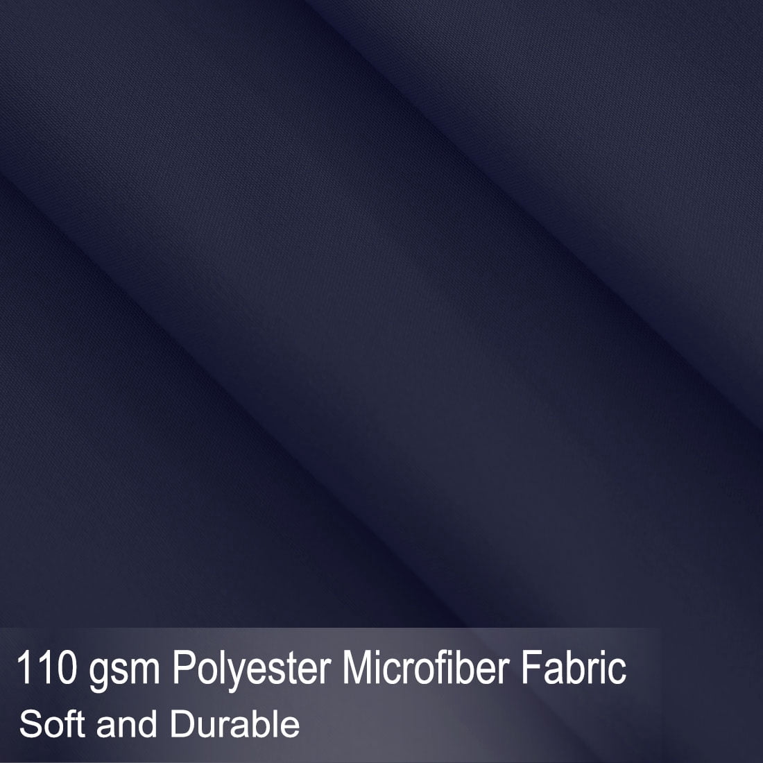 Unique Bargains 4 Piece Brushed Polyester Bed Sheets Set King Navy Blue