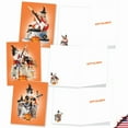 thumbnail image 4 of 20 Halloween Note Cards Pack (10 Designs, 2 Each) - Spooky Animal Bands Halloween (4" x 5.12") AM9541HWG-B2x10, 4 of 6