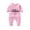 Pink, variant on abtuhar Toddler Pajamas,Toddler Kids Girls Boys Long Sleeve Valentine's Day Heart Print T-Shirt Jumpsuit Romper Black 12-18 Months