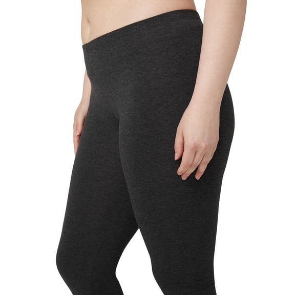 No nonsense Women's Cotton Legging, Charcoal Grey, X-Large