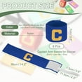 thumbnail image 2 of Uxcell Soccer Captain Armband, Football Armband Elastic Adjustable Player Bands Anti-Slip Blues/Purples, 2 of 7