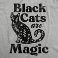 thumbnail image 2 of Womens Black Cats Are Magic T Shirt Cute Kitten Lovers Graphic Novelty Tee Halloween Top Womens Graphic Tees, 2 of 9