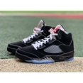 thumbnail image 2 of Ni - ke Size 10.5 - Air Jordan 5 Retro OG Black Metallic Reimagined, 2 of 5