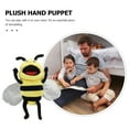 thumbnail image 2 of WORGEOUS Marioneta de mano de abeja de dibujos animados de peluche, marioneta de juego de imaginación interactiva con insectos rellenos, 2 of 9