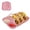 Pink, variant on Divided Silicone Taco Plate, Navy Blue, 1 Pack, with Sauce Compartments,Suitable for Family Taco Night Parties