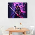 thumbnail image 2 of Nawypu  Anime Poster The King of Hell Poster HD Print Canvas Painting Wall Art for Living Room Decor Aesthetic Prints Boy Gift (Framed), 2 of 4