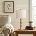 thumbnail image 5 of Oneach 20.5" Resin Table Lamps for Bedroom Lamps Set of 2 Retro Light Brown Farmhouse Bedside Nightstand Lamp, 5 of 9