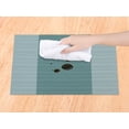 thumbnail image 3 of REGALWOVEN Placemats Set of 6 Easy Clean Placemats for Kitchen Dining Table Decor Washable Heat Resistant Table Placemats Wipeable Table Mat Green 18*12in, 3 of 7