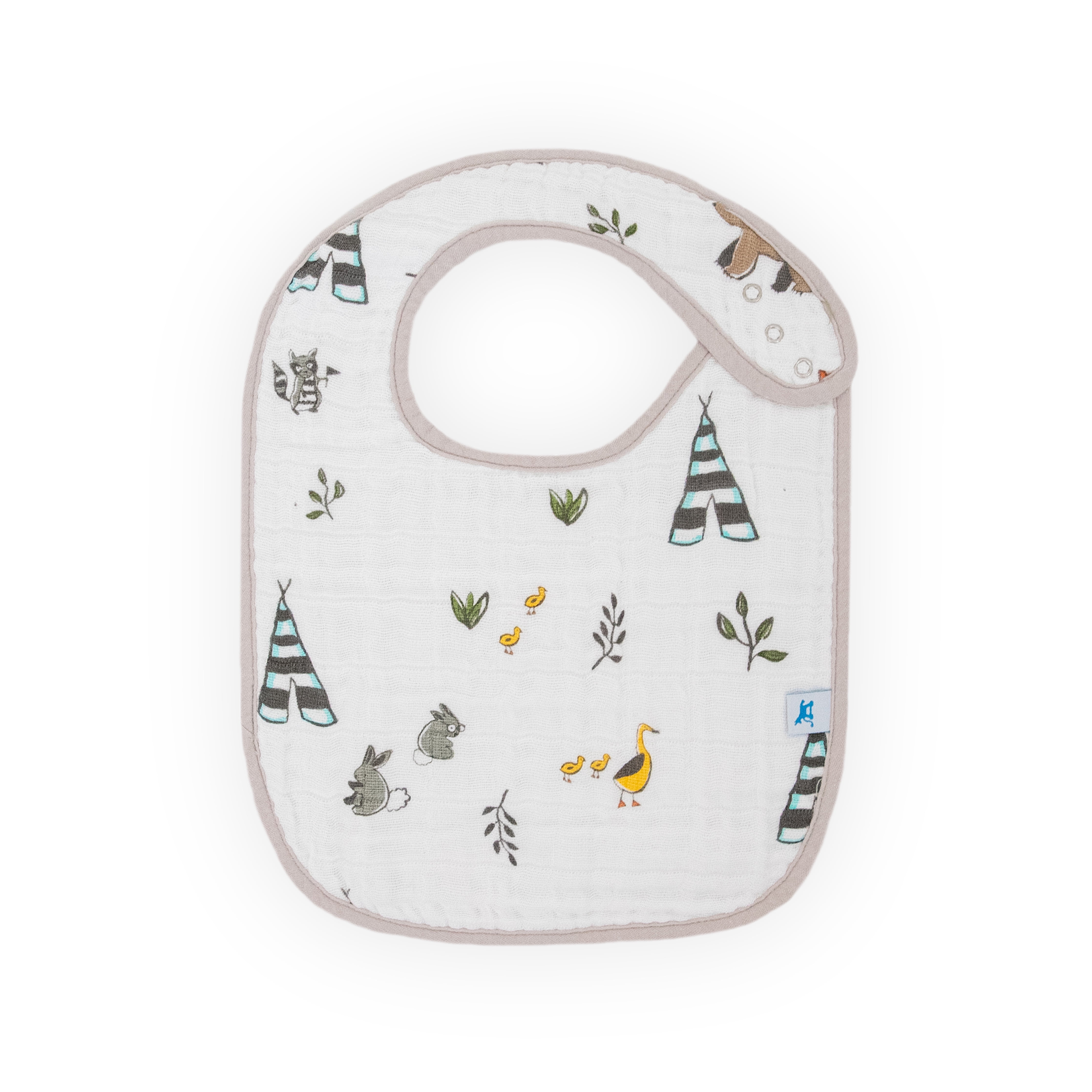 Little Unicorn Cotton Muslin Baby Bib 3 Pack - Forest Friends