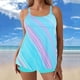 thumbnail image 1 of Traje de baño tankini de verano para mujer, talla grande, estampado, bikini dividido, traje de baño de dos piezas para mujer, trajes de baño tankini para mujer, traje de baño de 2 piezas para mujer, t, 1 of 5
