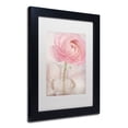 thumbnail image 4 of Trademark Fine Art 'Single Rose Pink Flower' Canvas Art by Cora Niele, White Matte, Wood Frame, 4 of 4