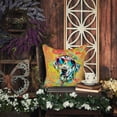 thumbnail image 3 of Dalmatian Hippie Dawg Fabric Decorative Pillow 14 in x 14 in, 3 of 5