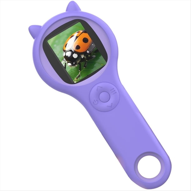 Microscopio para Niños - Microscopio Digital Portátil con Lupa de Mano para Niños, Juguetes Científicos Educativos, Color
