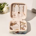 thumbnail image 6 of Surf Travel Portable Square Jewelry Box Organizer for Rings, Earrings, Necklaces, Bracelets for Girls and Women, 6 of 6
