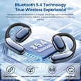 thumbnail image 5 of Open Ear Wireless Earbuds, Bluetooth 5.4 Wireless Earbuds, Hi-Fi Stereo over Ear Earphones with Earhooks, 60H Playtime & LED Digital Display, IPX7 Waterproof Earphones for Fitness, Cycling, Workout, 5 of 11