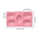 thumbnail image 1 of Molde de silicona para chocolate con forma de huevo de Pascua | Molde para hacer bolas de hielo, jabón y pasteles | Bandeja para hornear flexible antiadherente, 1 of 5