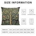thumbnail image 5 of COMIO  Colorful William Morris Tree of Life Floral Vintage Art Pillowcase Home Sofa Decorative Square Throw Pillow Case Decor Cushion Covers Printed, 5 of 5