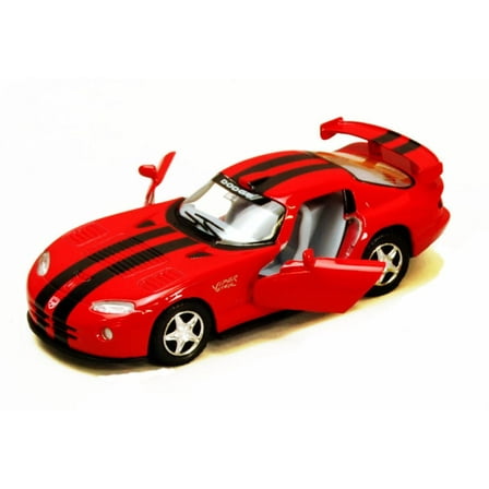 Dodge Viper GTS-R Hard Top, Red with White Stripes - Kinsmart 5039DA - 1/36 Scale Diecast Model Replica (Brand New, but NOT IN BOX)