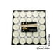 thumbnail image 3 of 50 Cajas de Velas de Aluminio Románticas para Cumpleaños, Velas Blancas Redondas para Mesa, Velas de Té para Hotel., 3 of 4